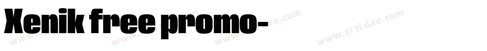 Xenik free promo字体转换
